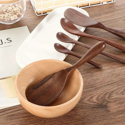 Elegant Black Walnut Spoon - Perfect for Desserts, Coffee, and Honey - Très Elite