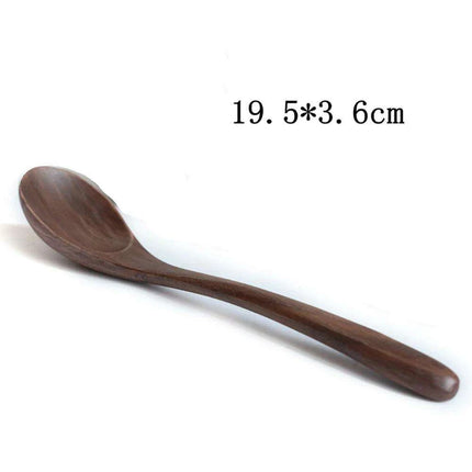 Elegant Black Walnut Spoon - Perfect for Desserts, Coffee, and Honey - Très Elite