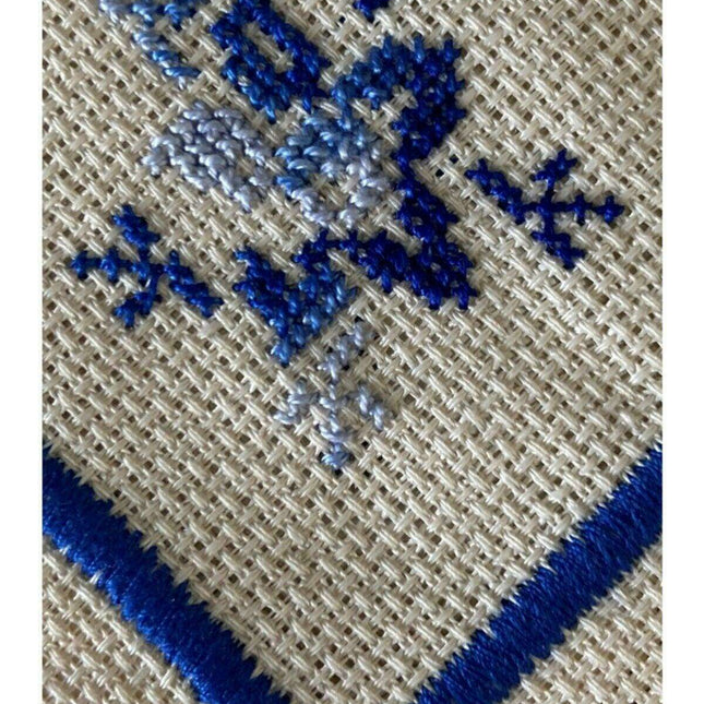 Elegant Blue Linen Cocktail Napkins Set of 4 - Premium Quality Dining Essentials