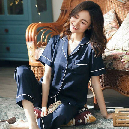 Elegant Blush 2-Piece Summer Pajama Set - Cozy Luxe Lounge Sleepwear for Women - Très Elite