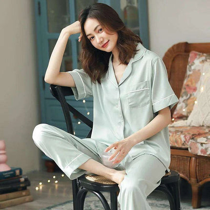 Elegant Blush 2-Piece Summer Pajama Set - Cozy Luxe Lounge Sleepwear for Women - Très Elite
