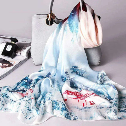 Elegant Blush Hangzhou Silk Scarf: A Timeless Accessory for Women