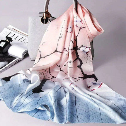 Elegant Blush Hangzhou Silk Scarf: A Timeless Accessory for Women - Très Elite