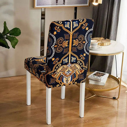Elegant Bohemian Paisley Mandala Stretch Chair Slipcovers for Dining and Banquets - Très Elite
