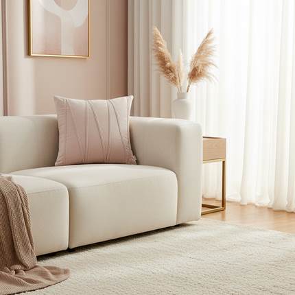 Elegant Bohemian Velvet Cushion Covers with Playful Pompoms