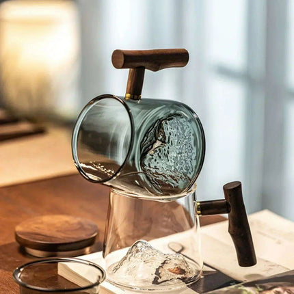 Elegant Borosilicate Glass Tea Mug with Infuser for Exceptional Brewing Delight - Très Elite
