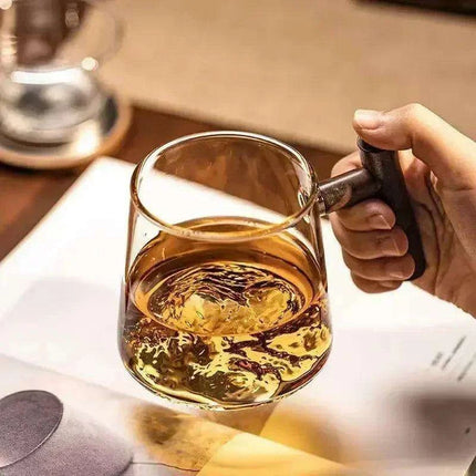Elegant Borosilicate Glass Tea Mug with Infuser for Exceptional Brewing Delight - Très Elite