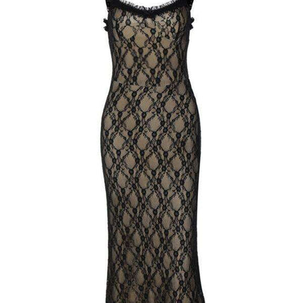 Elegant Bow-Accented Lace Sling Dress for Fashion-Forward Women - Très Elite