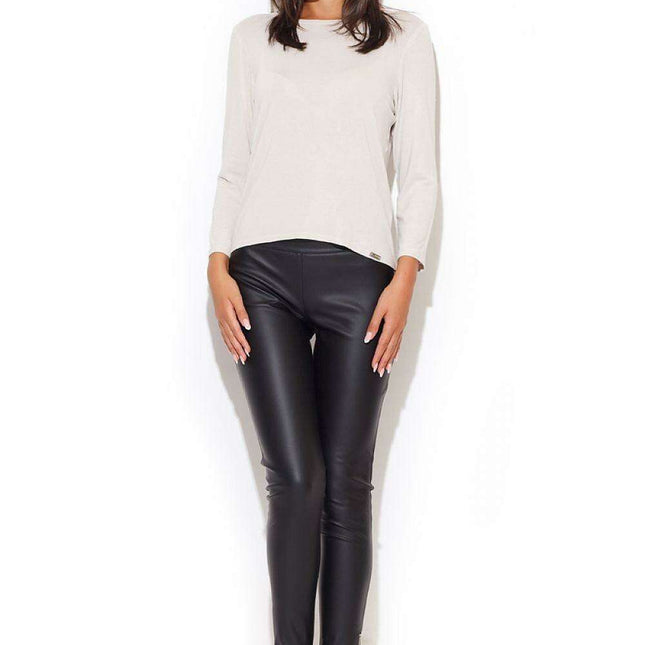 Elegant Bow-Back Detail Blouse