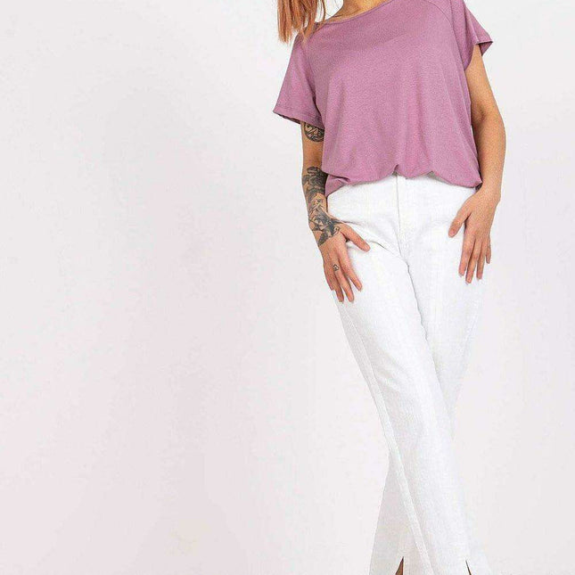 Elegant Bow-Back Short Sleeve Top