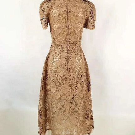 Elegant Bow-Detail Lace Halter Neck Dress for Women's Summer Events 2024 - Très Elite