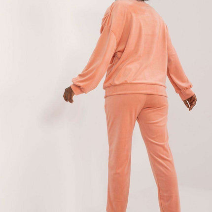 Elegant Bow Detail Velour Lounge Set Italy Moda Women - Très Elite