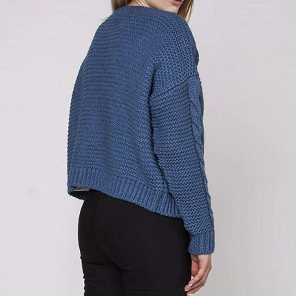 Elegant Braided Knit Cardigan MKM - Très Elite