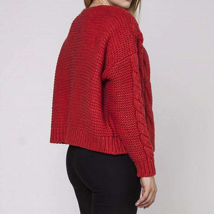 Elegant Braided Knit Cardigan MKM - Très Elite