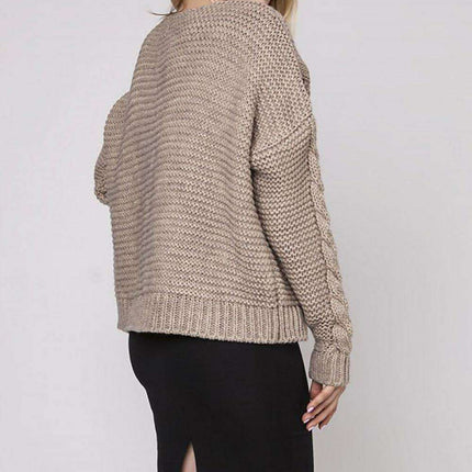 Elegant Braided Knit Cardigan MKM - Très Elite