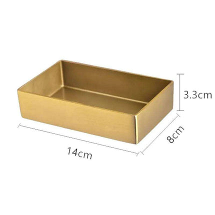 Elegant Brass & Leather Jewelry Organizer Tray Set for Stylish Storage - Très Elite
