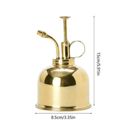 Elegant Brass Succulent Mister Set - Sleek Mini Watering Can with Polished Finish - Très Elite