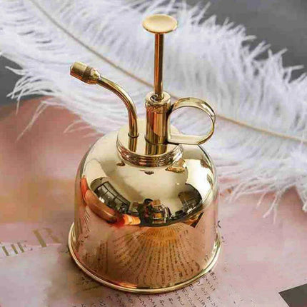 Elegant Brass Succulent Mister Set - Sleek Mini Watering Can with Polished Finish - Très Elite