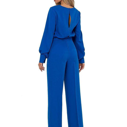 Elegant Buff-Sleeved Jumpsuit by Suit Moe - Très Elite