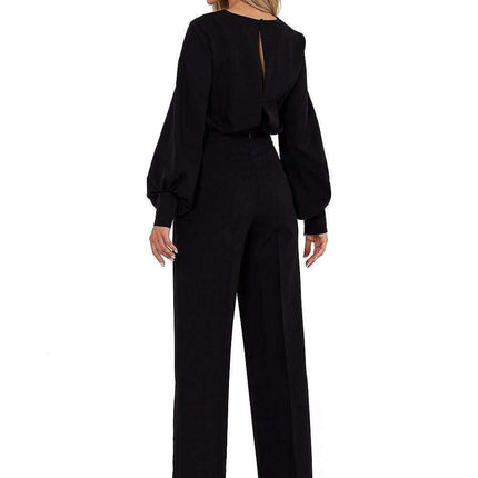 Elegant Buff-Sleeved Jumpsuit by Suit Moe - Très Elite