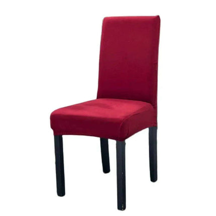 Elegant Burgundy Stretch Chair Slipcover - Contemporary Nordic Style for Enhanced Furniture Protection - Très Elite