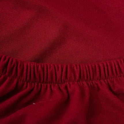 Elegant Burgundy Stretch Chair Slipcover - Contemporary Nordic Style for Enhanced Furniture Protection - Très Elite