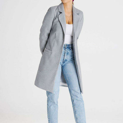 Elegant Button-Down Knee-Length Winter Coat - Très Elite