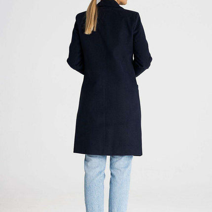 Elegant Button-Down Knee-Length Winter Coat - Très Elite