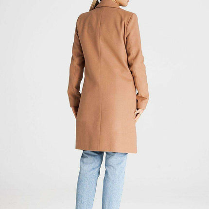 Elegant Button-Down Knee-Length Winter Coat - Très Elite