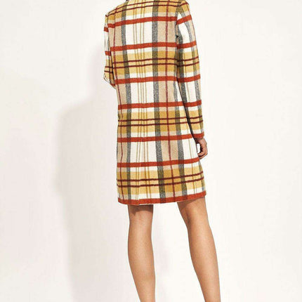 Elegant Button Up Overcoat With Classic Collar Design - Très Elite