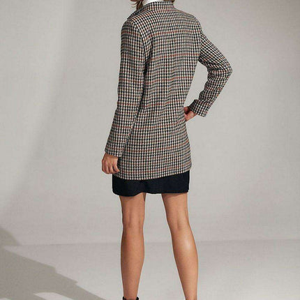 Elegant Button-Up Winter Jacket with High Collar