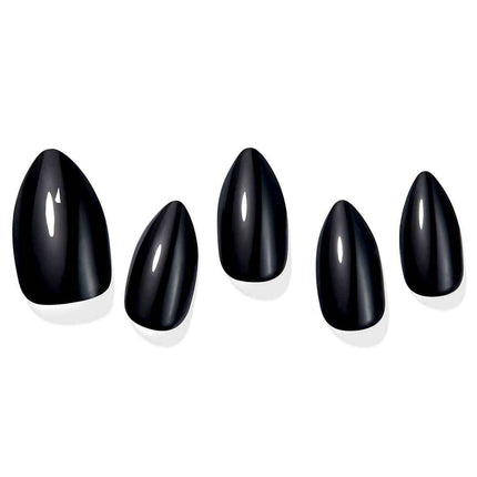 Elegant Carbon Black Gel Nail Kit with 30 Tips - Effortlessly Enhance Your Look - Très Elite
