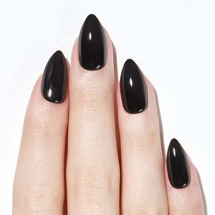 Elegant Carbon Black Gel Nail Kit with 30 Tips - Effortlessly Enhance Your Look - Très Elite