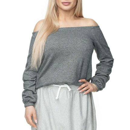 Elegant Carmen Cutout Shoulder Top - Très Elite