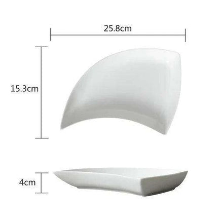 Elegant Ceramic Dining Swing Plate Set for Upscale Entertaining - Très Elite