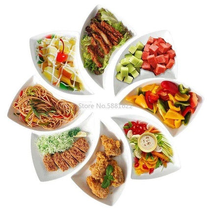 Elegant Ceramic Dining Swing Plate Set for Upscale Entertaining - Très Elite