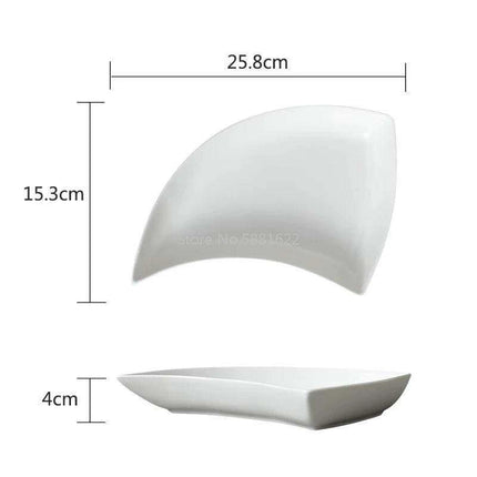 Elegant Ceramic Dining Swing Plate Set for Upscale Entertaining - Très Elite