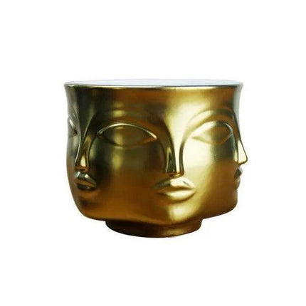Elegant Ceramic Head Planter for Contemporary Floral and Succulent Displays