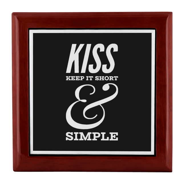 Elegant Ceramic Jewelry Organizer with Wooden Square Insert - Premium Garden Design