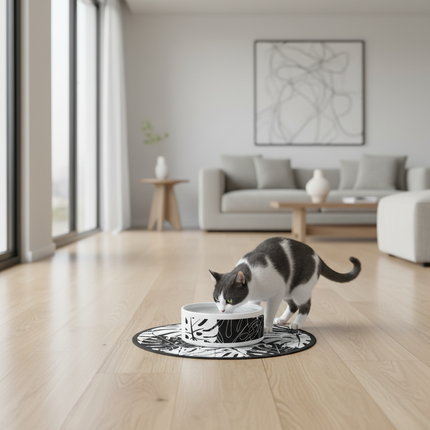 Elegant Ceramic Pet Bowl with Trendy Design for Home Aesthetics - Très Elite | Très Élite
