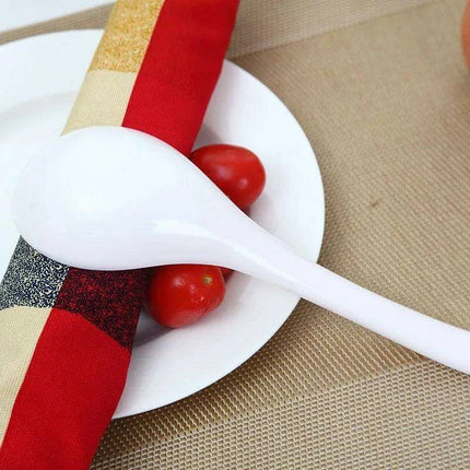 Elegant Ceramic Soup Ladle with Extended Reach for Effortless Serving - Très Elite