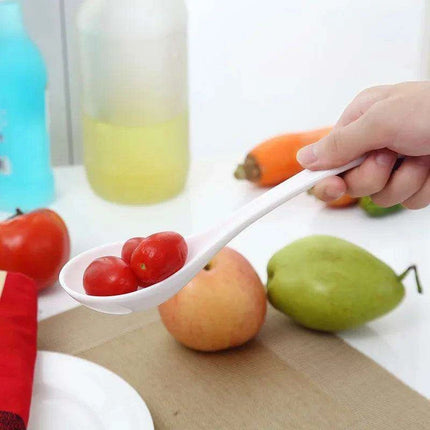 Elegant Ceramic Soup Ladle with Extended Reach for Effortless Serving - Très Elite