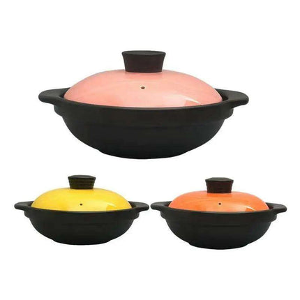 Elegant Ceramic Stew Pot with Comfortable Grip - Perfect Single Serving Cookware for Gourmet Cooking - Très Elite