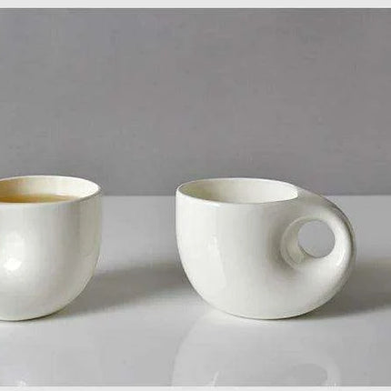 Elegant Ceramic Tea and Coffee Set with Water Drop Design - Très Elite