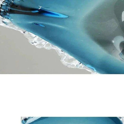 Elegant Cerulean Glazed Fruit Bowl