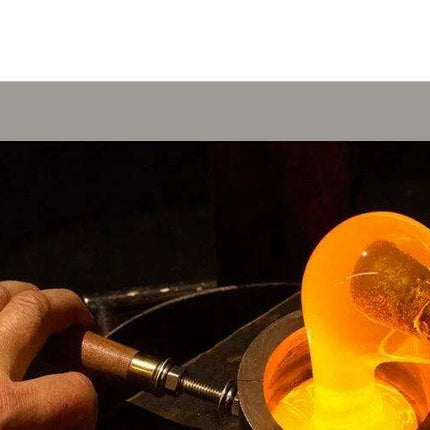 Elegant Cerulean Glazed Fruit Bowl