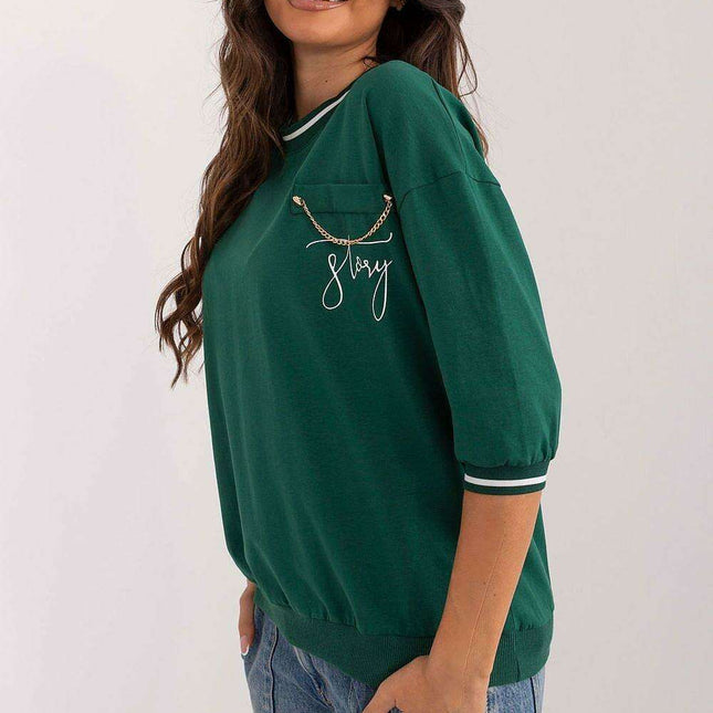 Elegant Chain-Detail Top