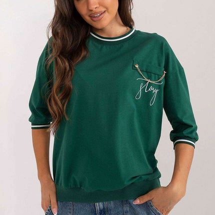 Elegant Chain-Detail Top