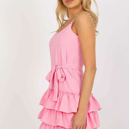 Elegant Chain Detail V-Neck Mini Dress - Très Elite