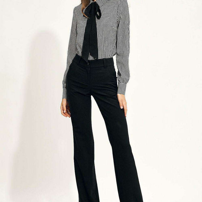 Elegant Chic Bow Detail Professional Office Blouse Style